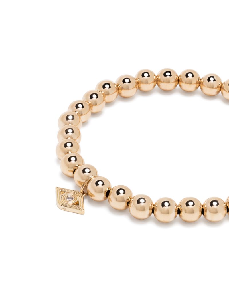 14kt Yellow Gold Evil Eye Bracelet