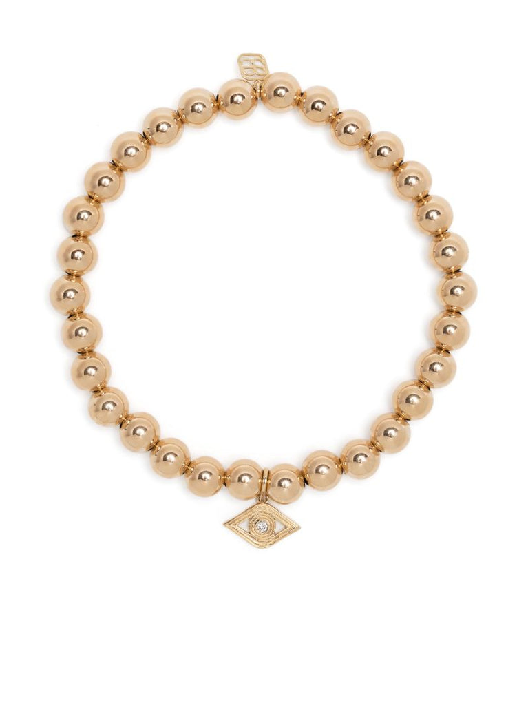 14kt Yellow Gold Evil Eye Bracelet
