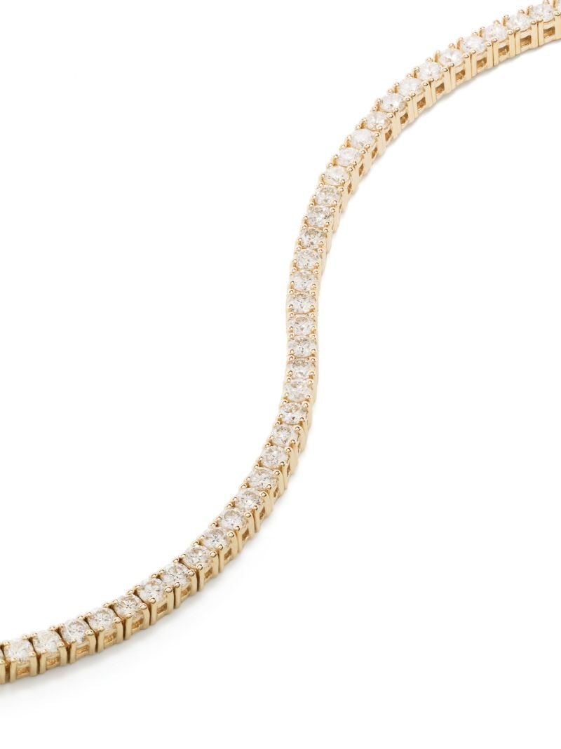 14k Yellow Gold Diamond Tennis Bracelet