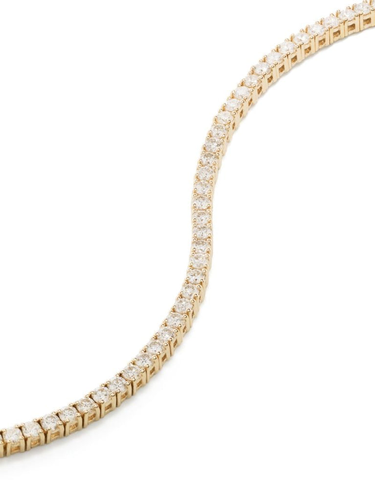 14k Yellow Gold Diamond Tennis Bracelet