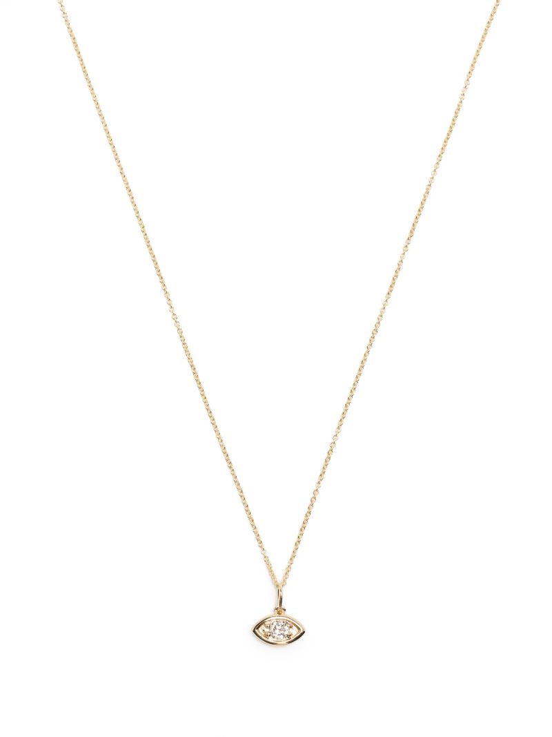 14kt Marquise Eye Diamond Necklace