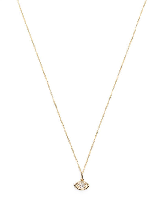 14kt Marquise Eye Diamond Necklace