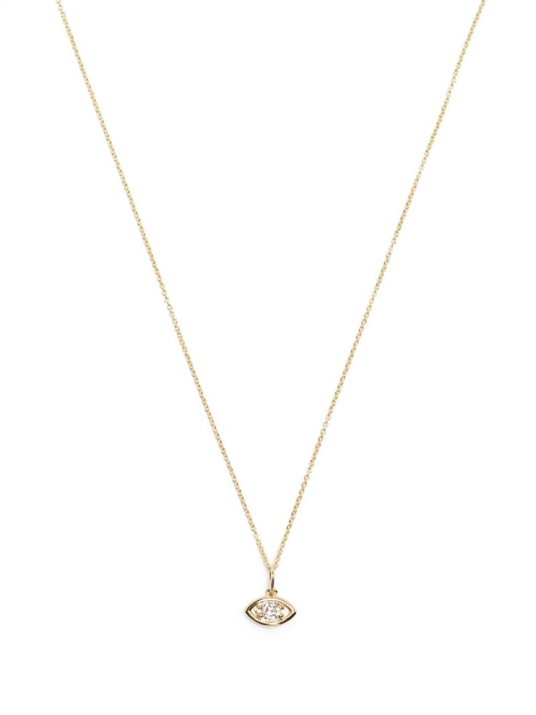 14kt Marquise Eye Diamond Necklace