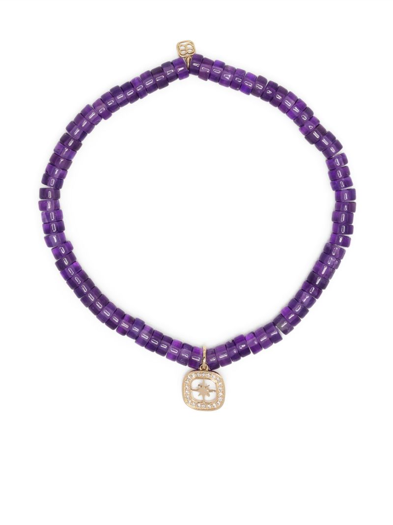 14kt Starburst Amethyst Bracelet