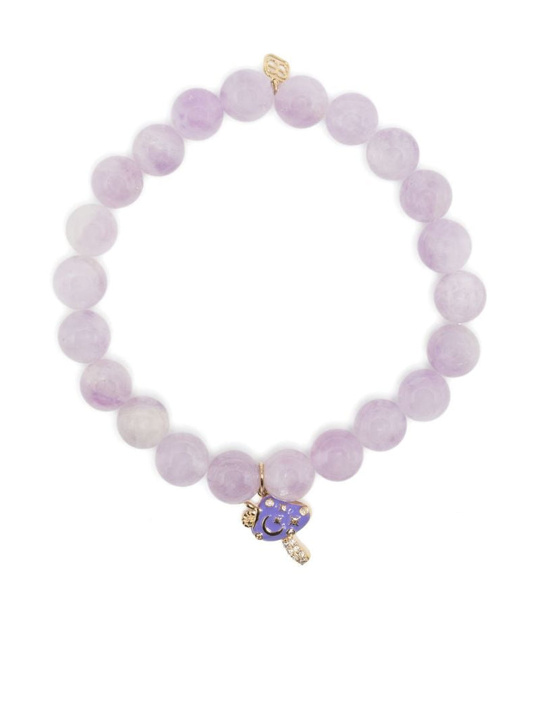 14kt Yellow Gold Celestial Mushroom Amethyst Bracelet