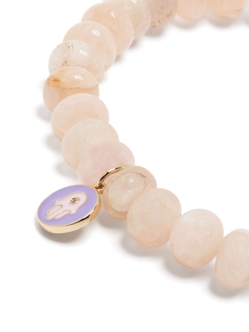 14kt Gold and Diamond Morganite Bracelet