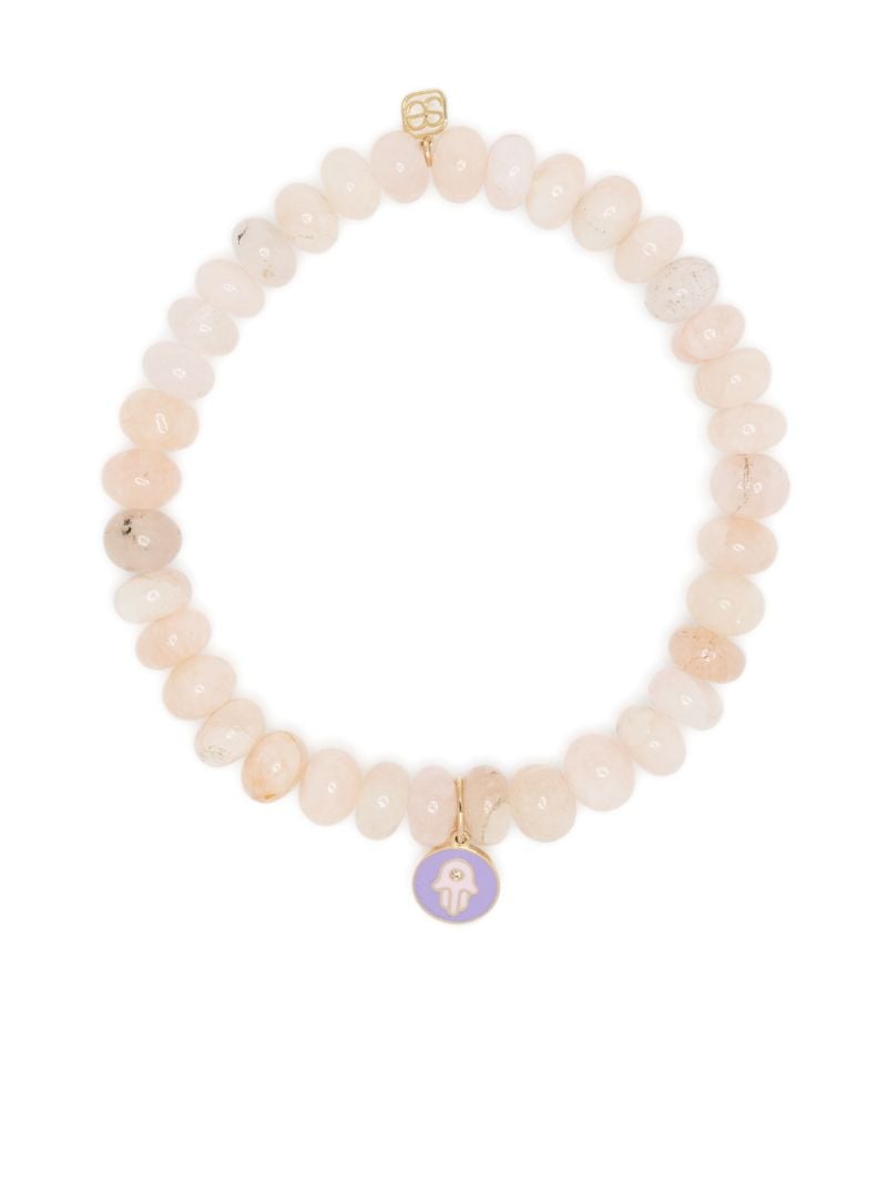 14kt Gold and Diamond Morganite Bracelet