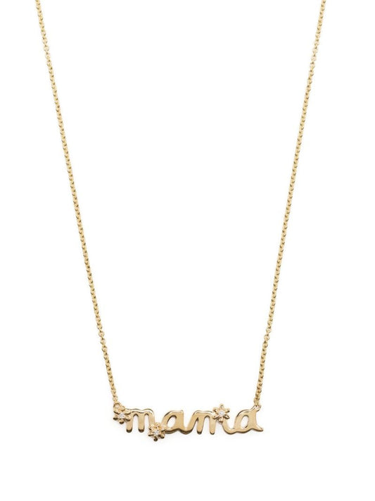 14k Yellow Gold Mama Daisy Necklace