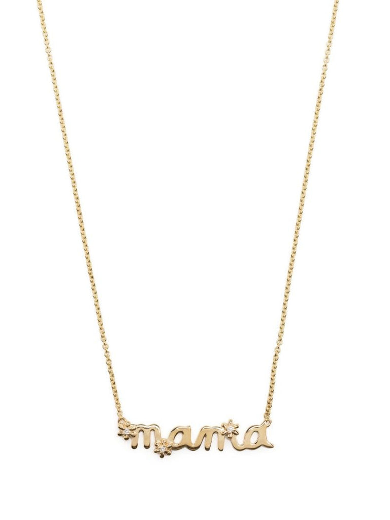 14k Yellow Gold Mama Daisy Necklace