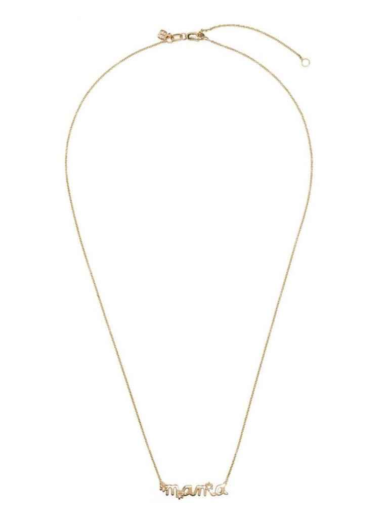 14k Yellow Gold Mama Daisy Necklace