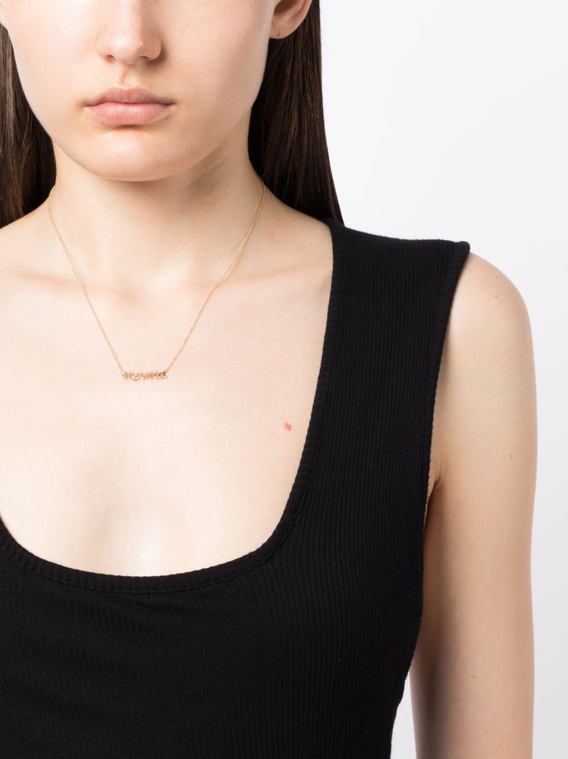 14k Yellow Gold Mama Daisy Necklace