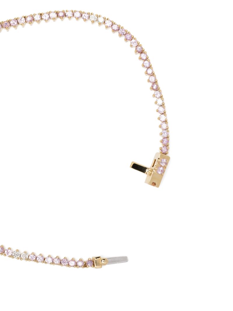 14k Yellow Gold Sapphire and Diamond Bracelet
