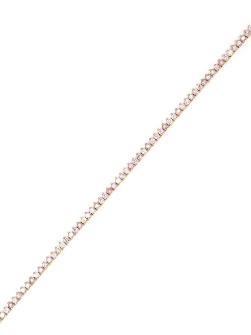 14k Yellow Gold Sapphire and Diamond Bracelet
