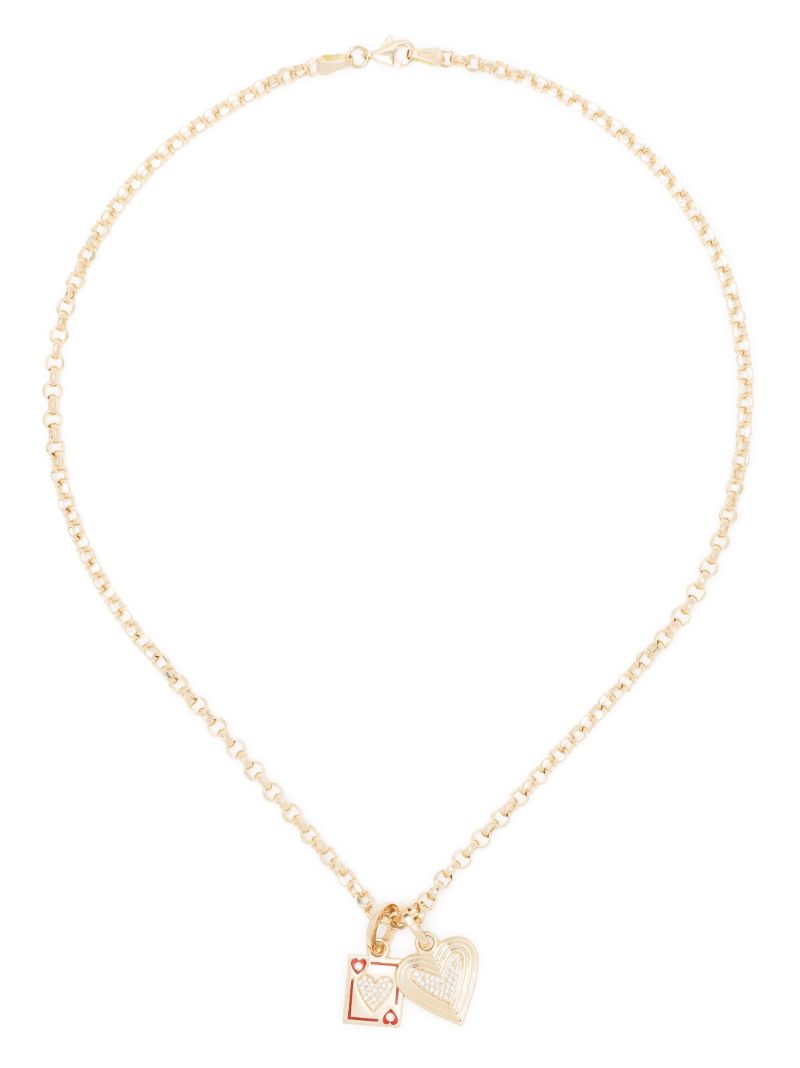 14k Yellow Gold Make Your Move Diamond Necklace