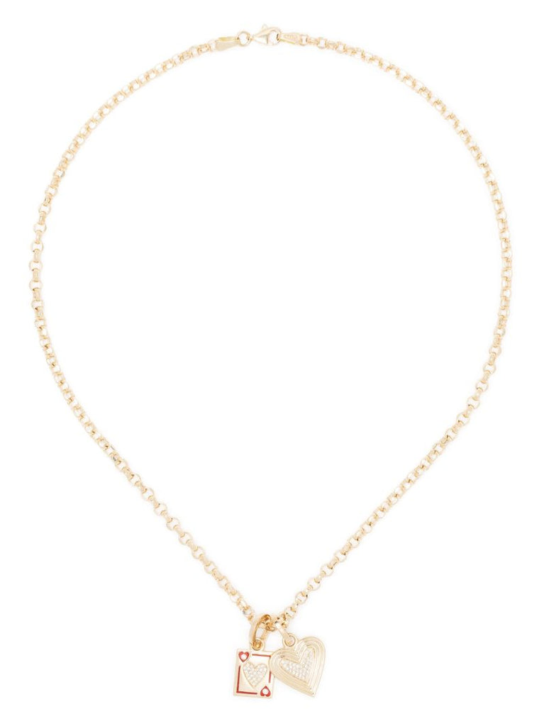 14k Yellow Gold Make Your Move Diamond Necklace