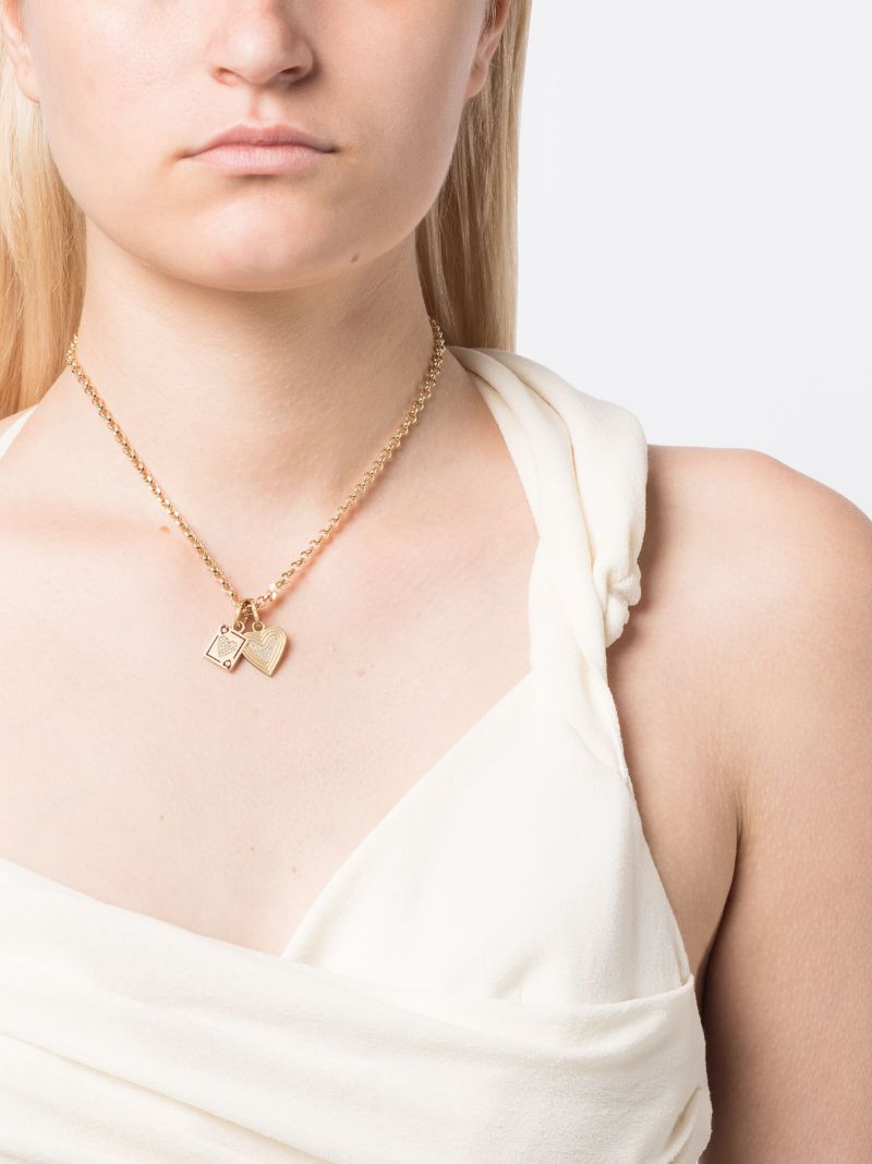 14k Yellow Gold Make Your Move Diamond Necklace