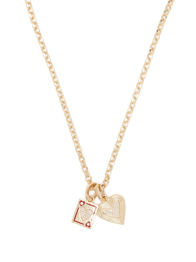 14k Yellow Gold Make Your Move Diamond Necklace