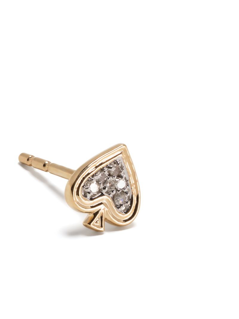 14k Yellow Gold Make Your Move Diamond Stud Earrings