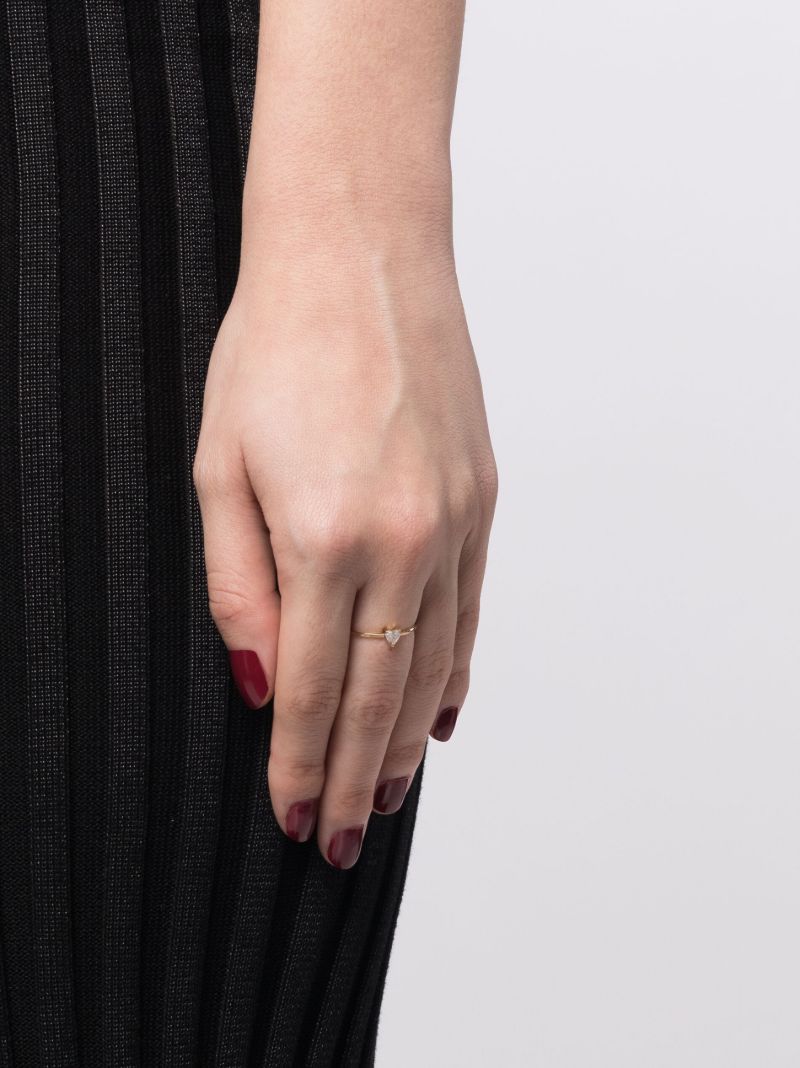 14k Yellow Gold Love Diamond Ring