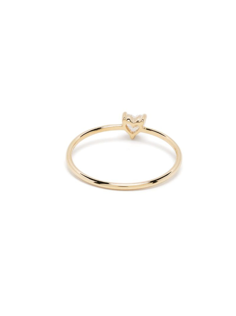 14k Yellow Gold Love Diamond Ring