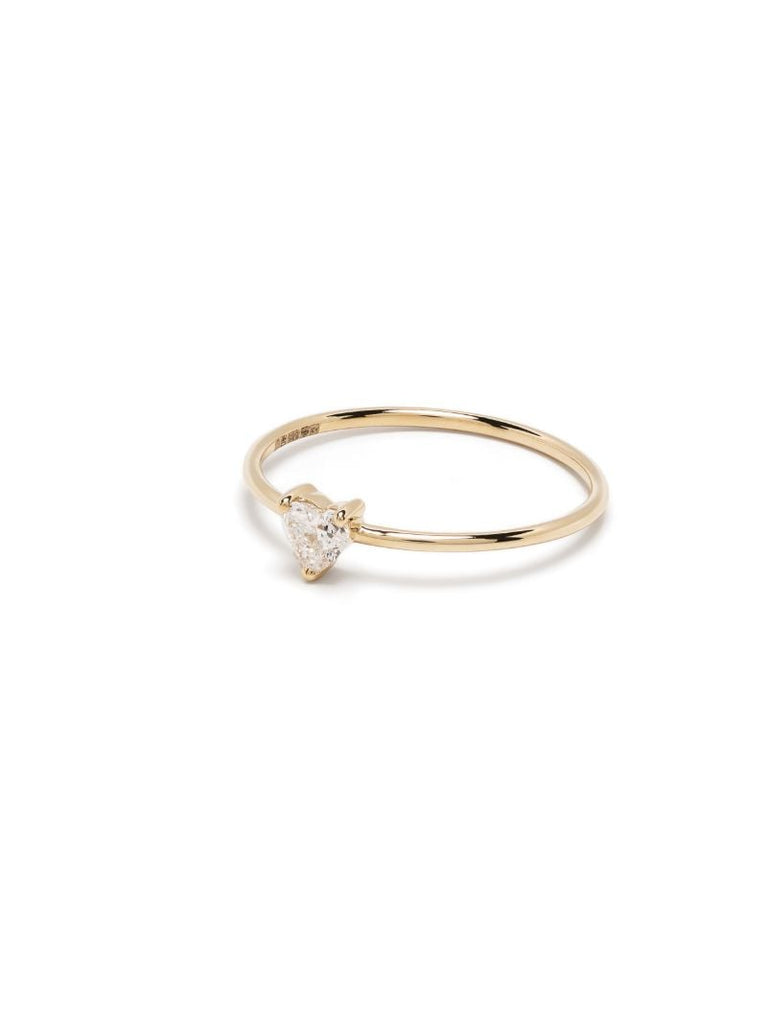 14k Yellow Gold Love Diamond Ring