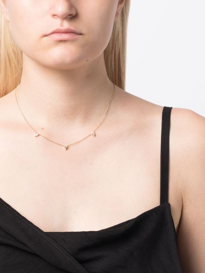 14k Yellow Gold Love Diamond Necklace