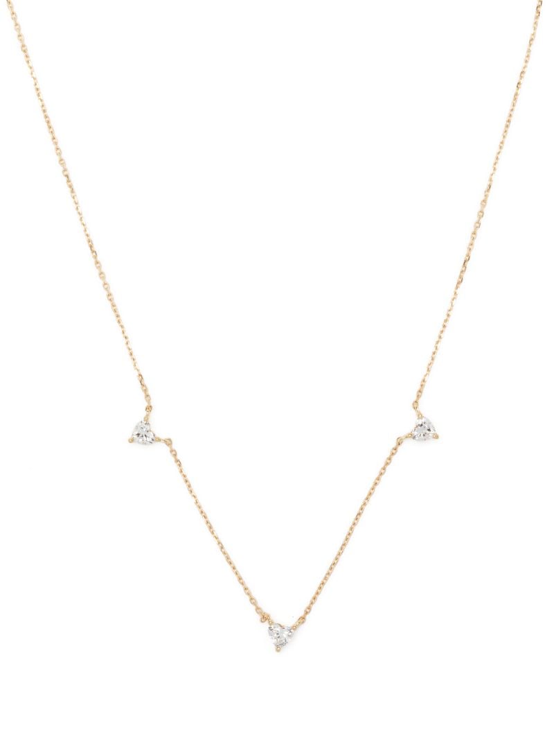 14k Yellow Gold Love Diamond Necklace