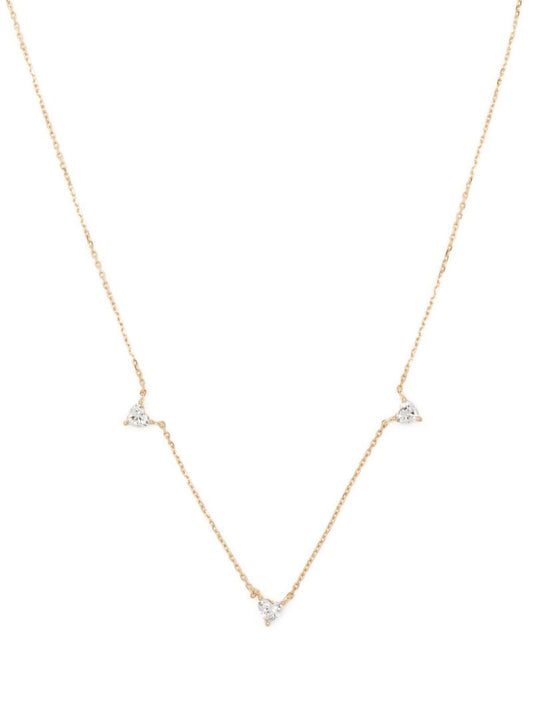 14k Yellow Gold Love Diamond Necklace