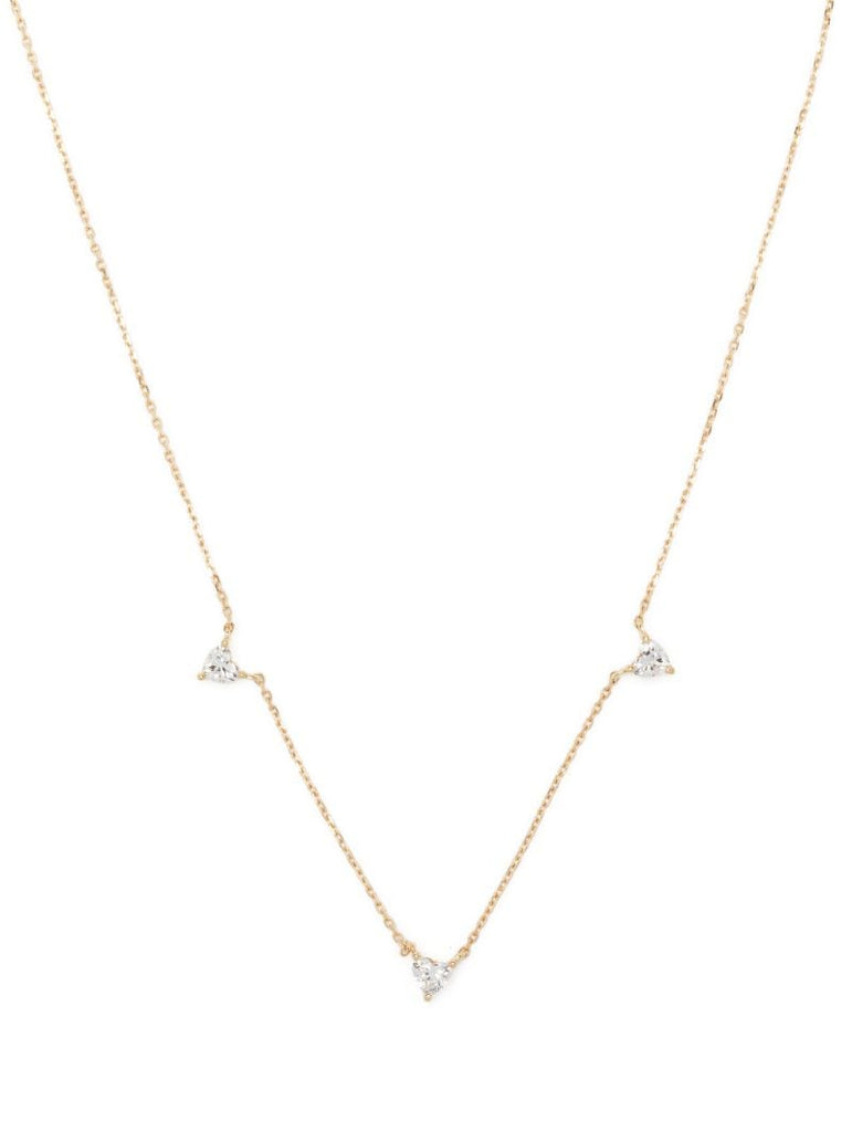 14k Yellow Gold Love Diamond Necklace