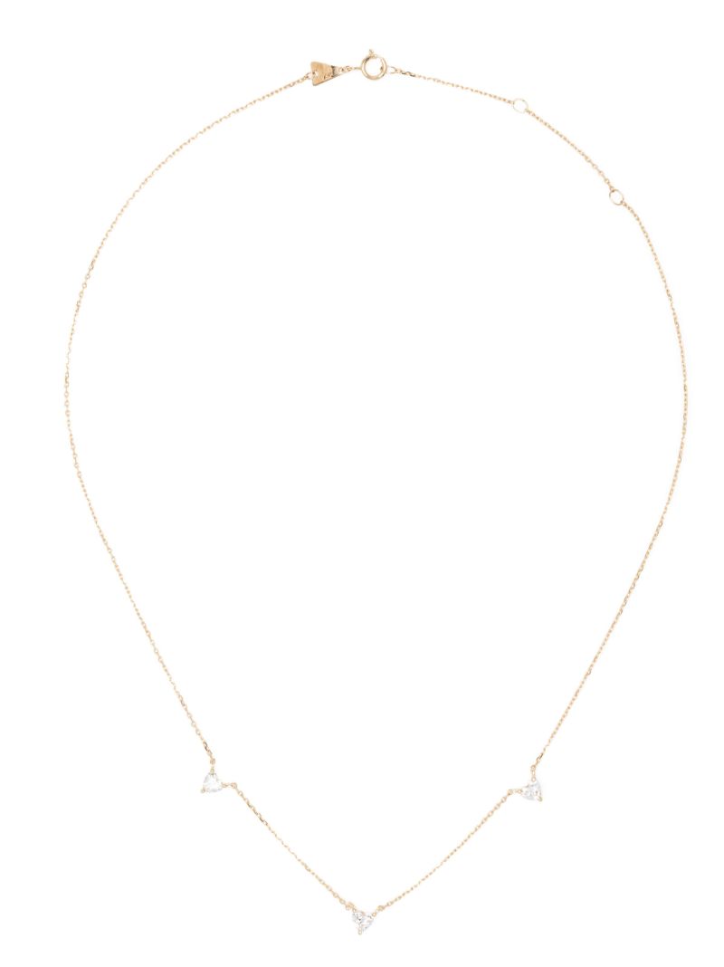 14k Yellow Gold Love Diamond Necklace