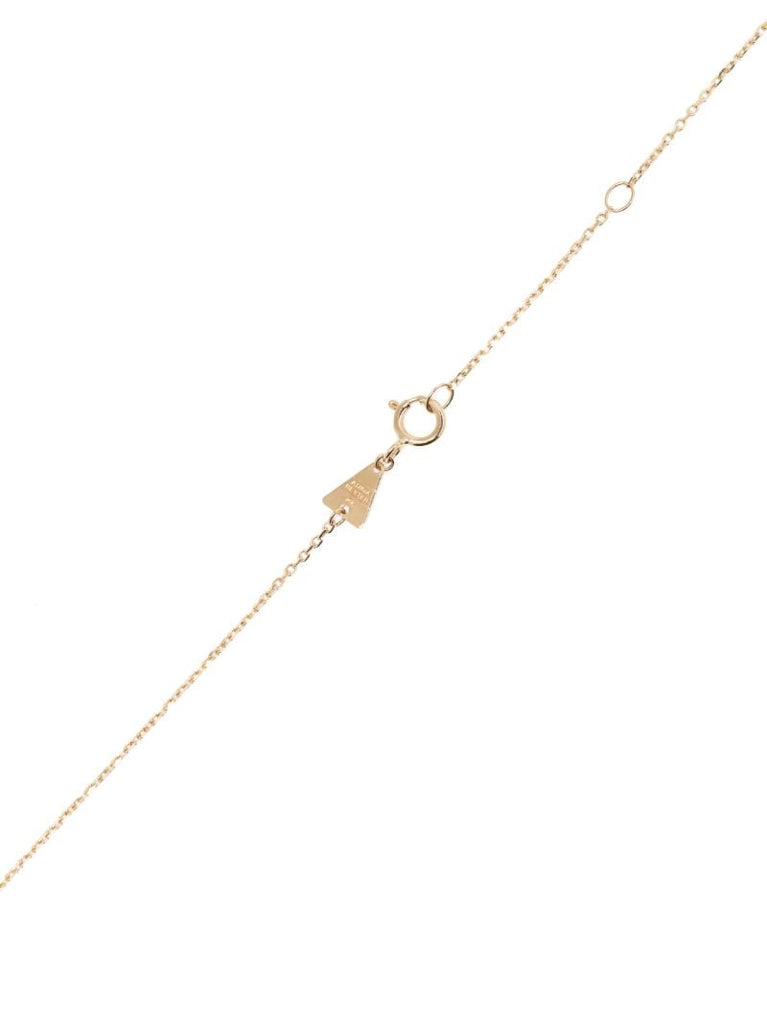 14k Yellow Gold Love Diamond Necklace