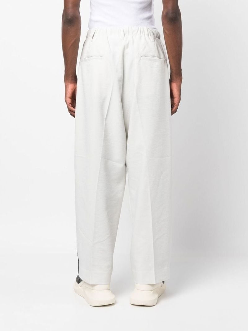 Grey Side Stripe Track Pants