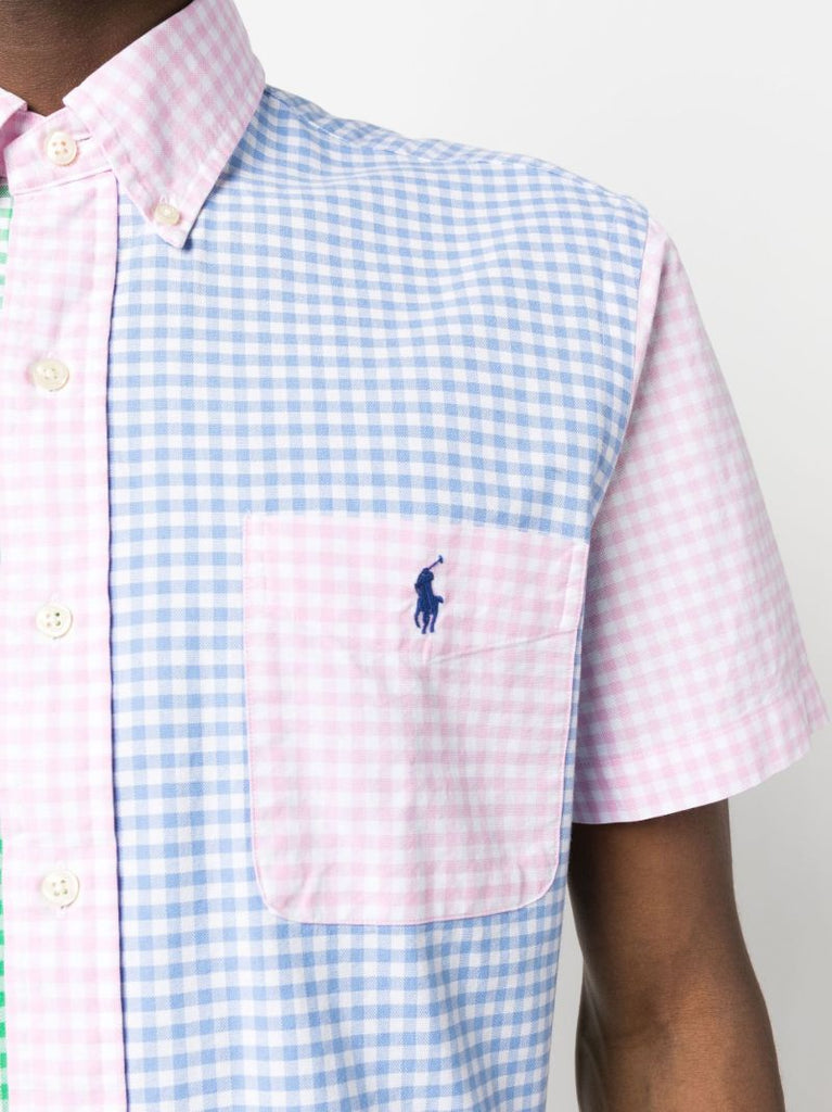Green Polo Pony Gingham Cotton Shirt