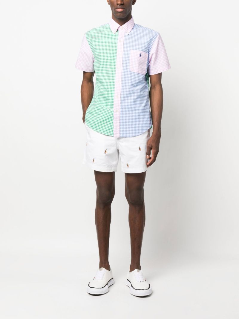Green Polo Pony Gingham Cotton Shirt