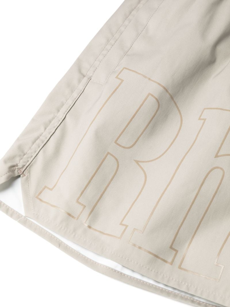 Neutral Logo-print Swim Shorts