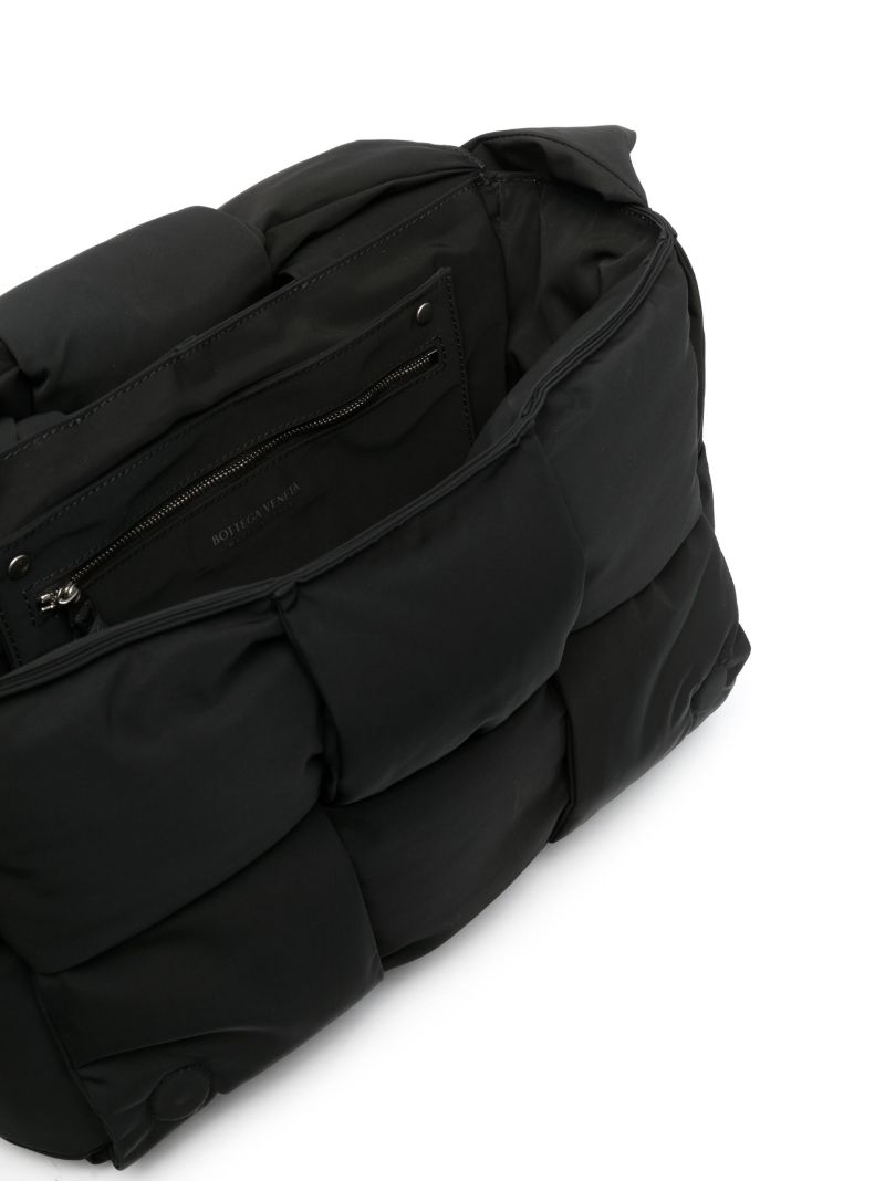 Black Large Padded Tech Cassette Cross Body Bag