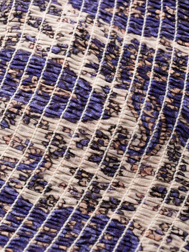 Purple Devi Paisley Print Cotton Dress