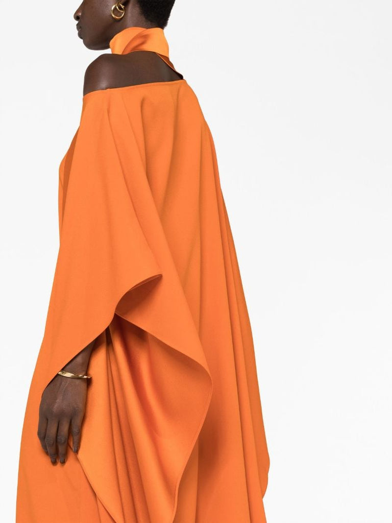 Orange Barths Asymmetric Dress