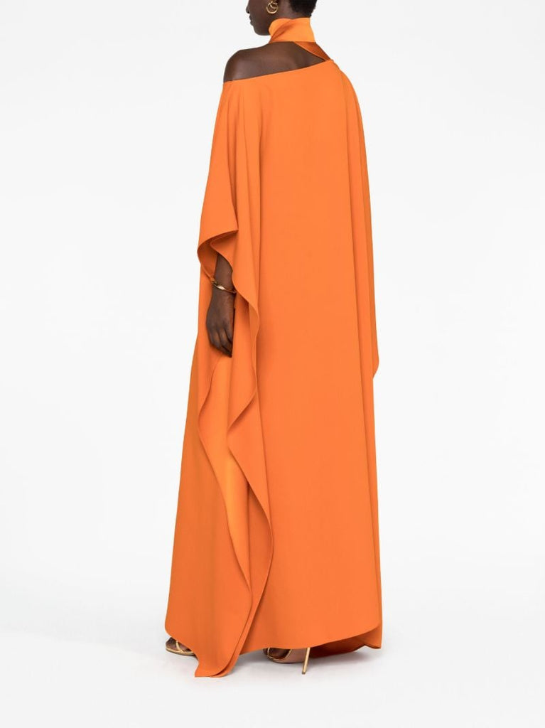 Orange Barths Asymmetric Dress