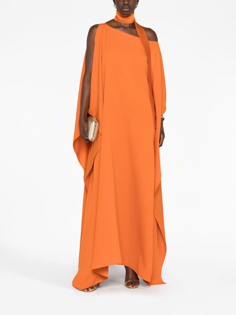 Orange Barths Asymmetric Dress