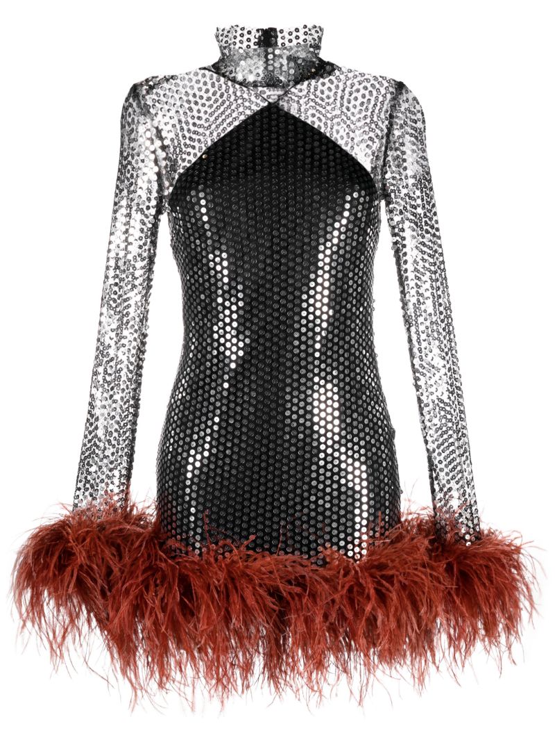 Silver Williams Sequin-embellished Mini Dress