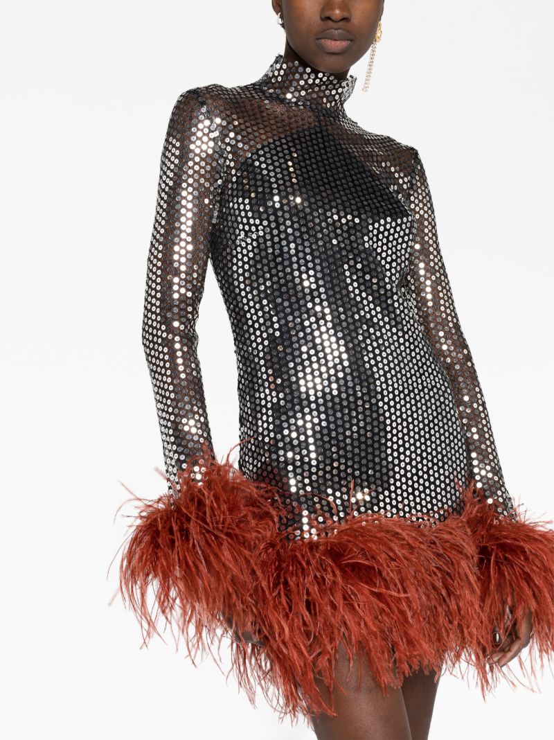 Silver Williams Sequin-embellished Mini Dress