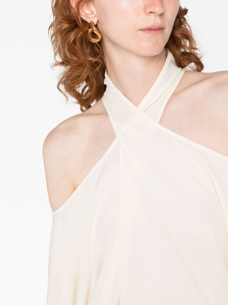 White Fringe Detail Dress