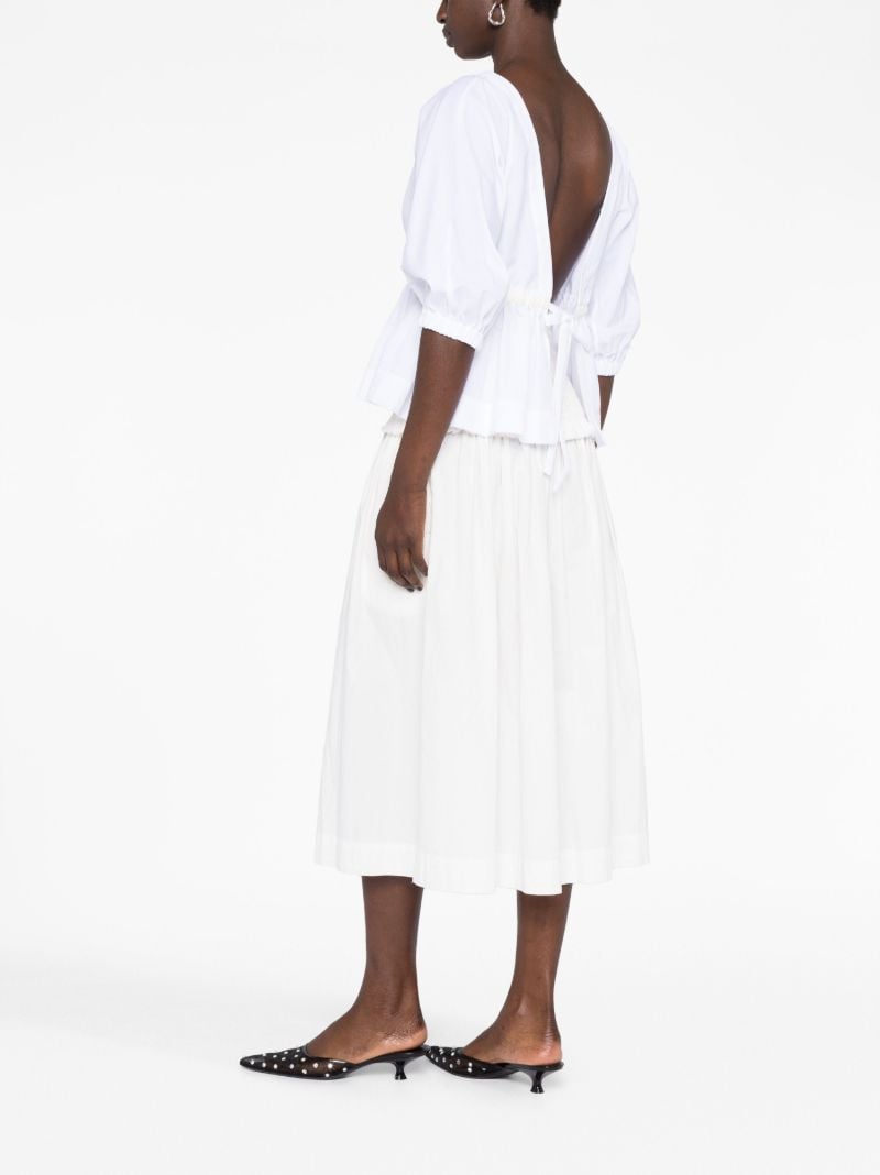 White Katie Peplum Blouse