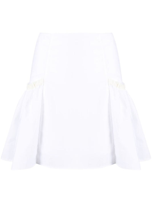 White Kasha Mini Skirt