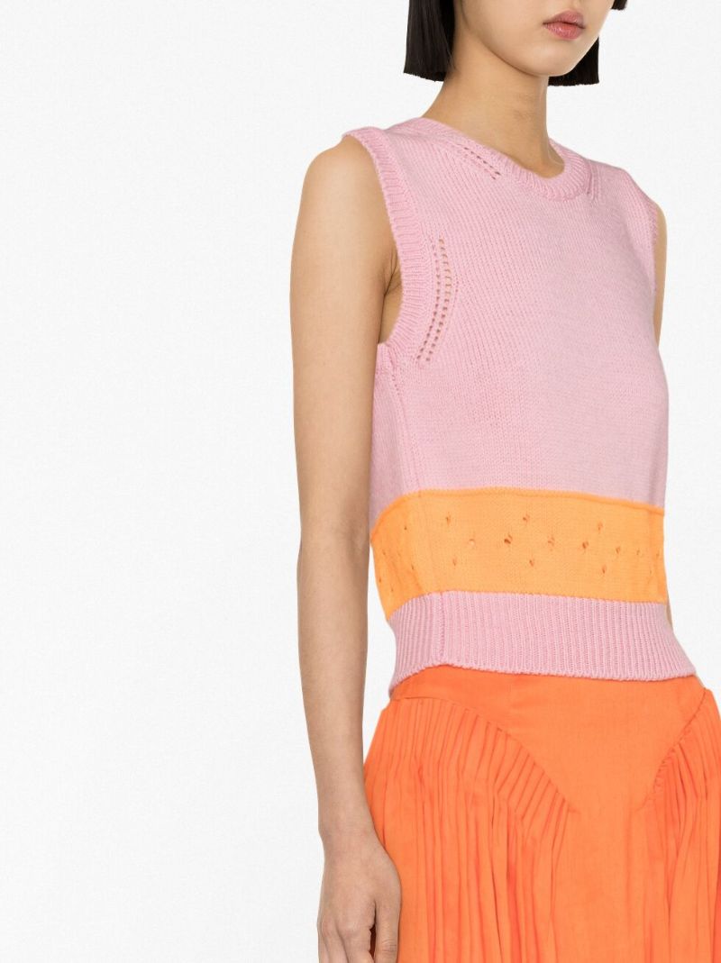 Pink Romy Wool Vest