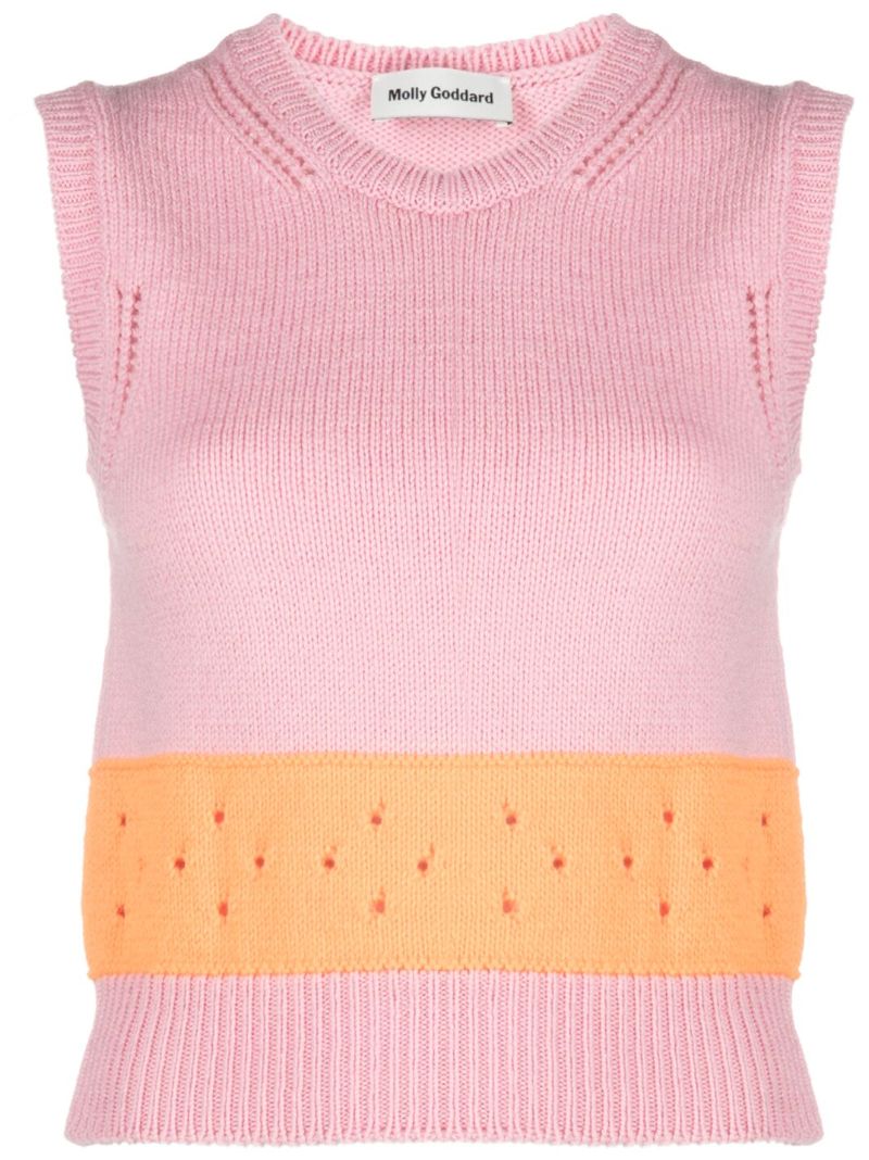 Pink Romy Wool Vest