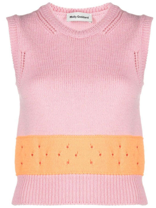 Pink Romy Wool Vest