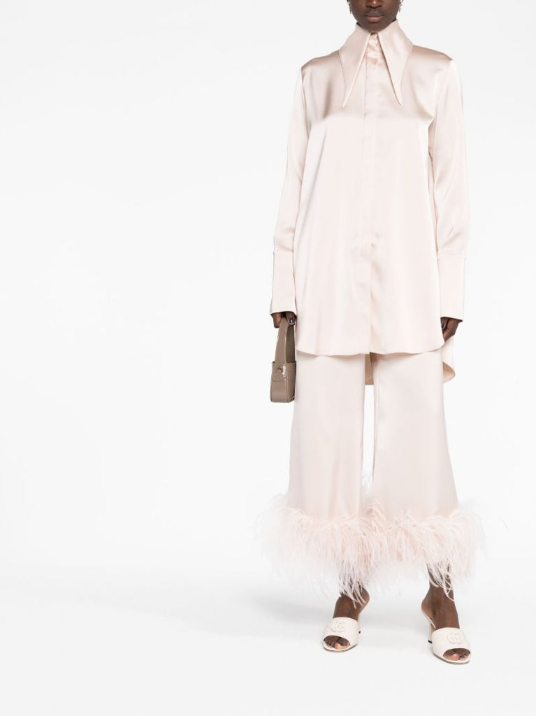 Pink Mandrake Cropped Trousers