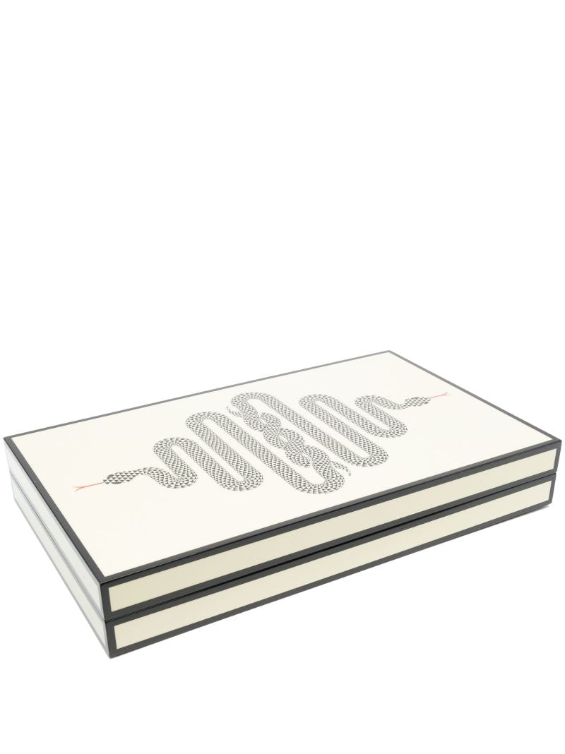 White Eden Backgammon Set